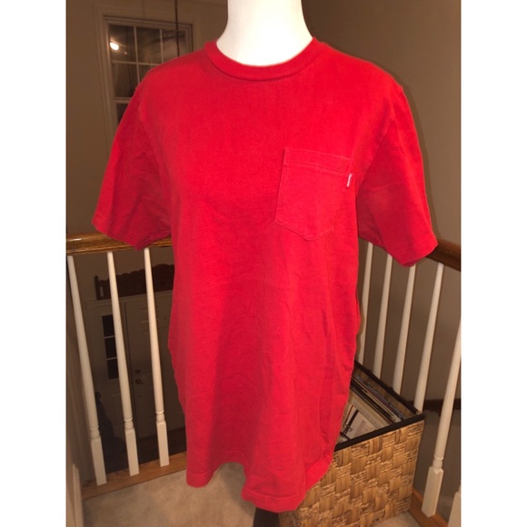 Supreme Other - Supreme red t-shirt with pocket
